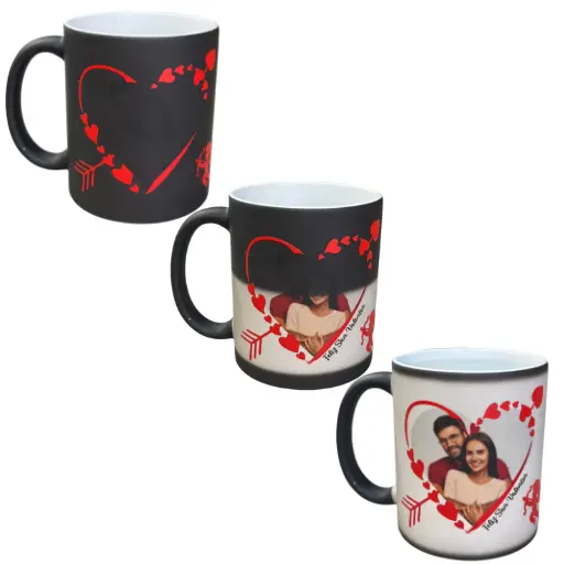 Taza magica 3d san valentin